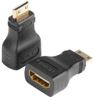 2 Pack Gold-Plated HDMI Female to Mini HDMI Male Adapter, Standard HDMI to Mini HDMI Converter for Digital Camera, Camcorder, Tablet & Laptop 2 Pack Gold-Plated HDMI Female to Mini HDMI Male Adapter, Standard HDMI to Mini HDMI Converter for Digital Camera, Camcorder, Tablet & Laptop