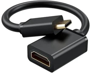 15cm Mini HDMI Male to HDMI 2.0 Female Adapter Cable, 4K@60Hz HDR 3D 18Gbps Video Converter for DSLR Camera, Raspberry Pi, Camcorder 15cm Mini HDMI Male to HDMI 2.0 Female Adapter Cable, 4K@60Hz HDR 3D 18Gbps Video Converter for DSLR Camera, Raspberry Pi, Camcorder