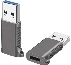 1 Pack USB 3.2 Gen2 USB-C Female to USB-A Male Adapter, Double-Sided Plug 10Gbps Converter for Fast Charging, Data Sync & USB-C Headset Audio 1 Pack USB 3.2 Gen2 USB-C Female to USB-A Male Adapter, Double-Sided Plug 10Gbps Converter for Fast Charging, Data Sync & USB-C Headset Audio