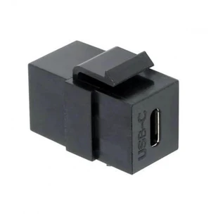 USB 2.0 Type-C Female to Female Keystone Jack Coupler Adapter, Snap-in USB-C Extension Connector for Standard Wall Plate Panel USB Cable Wiring USB 2.0 Type-C Female to Female Keystone Jack Coupler Adapter, Snap-in USB-C Extension Connector for Standard Wall Plate Panel USB Cable Wiring
