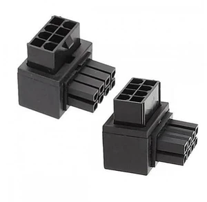 2 Pack 90 Degree Up & Down Angled ATX 8Pin EPS CPU Power Adapter, 12V EPS 8P Male to Female Elbow Power Header Converter for PC Motherboard CPU Power Supply 2 Pack 90 Degree Up & Down Angled ATX 8Pin EPS CPU Power Adapter, 12V EPS 8P Male to Female Elbow Power Header Converter for PC Motherboard CPU Power Supply