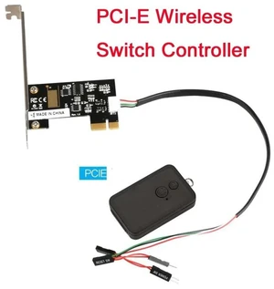 PCIe Interface Desktop Power Switch for PC External Computer Case On/Off / Reset Button, Motherboard Remote Power Controller for Home / Cybercafé PCIe Interface Desktop Power Switch for PC External Computer Case On/Off / Reset Button, Motherboard Remote Power Controller for Home / Cybercafé