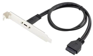 0.4M USB 3.0 19/20Pin Male Header to USB-C Female Extension Cable with 12cm PCI-E Slot Bracket, Chassis Rear Panel Expansion Adapter 0.4M USB 3.0 19/20Pin Male Header to USB-C Female Extension Cable with 12cm PCI-E Slot Bracket, Chassis Rear Panel Expansion Adapter