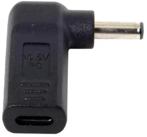 90 Degree Angled USB-C to DC PD Trigger Emulator Adapter, Type-C PD Power Converter with 4.5x3.0mm DC Barrel Jack for Laptops 90 Degree Angled USB-C to DC PD Trigger Emulator Adapter, Type-C PD Power Converter with 4.5x3.0mm DC Barrel Jack for Laptops