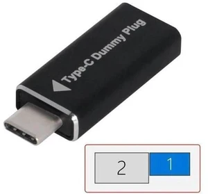 USB-C Dummy Plug Virtual Display Emulator, CY USB C Virtual Display Adapter 1080P@60Hz Compatible with Windows Mac OSX Linux Desktop Laptop USB-C Dummy Plug Virtual Display Emulator, CY USB C Virtual Display Adapter 1080P@60Hz Compatible with Windows Mac OSX Linux Desktop Laptop