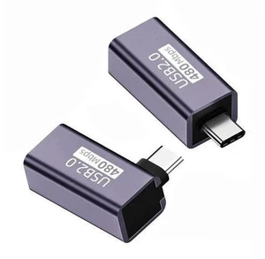 2PCS USB 2.0 Type B Female to USB-C Male Adapter, Straight & Angled Converter for Printer, Phone and Storage Disk 2PCS USB 2.0 Type B Female to USB-C Male Adapter, Straight & Angled Converter for Printer, Phone and Storage Disk