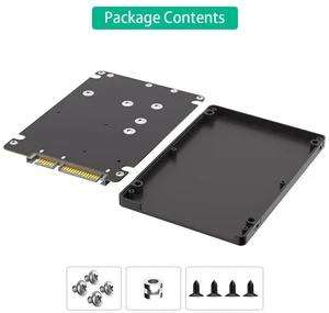 M.2 SSD to SATA3 External Adapter Enclosure 2-in-1 Converter for NGFF & mSATA Drives, SATA III Portable Hard Drive Case, Dual-Use Design M.2 SSD to SATA3 External Adapter Enclosure 2-in-1 Converter for NGFF & mSATA Drives, SATA III Portable Hard Drive Case, Dual-Use Design
