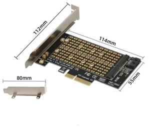 NVMe to PCIe 4.0 Adapter Card M.2 NVMe SSD to PCI-E 4.0 x4 Expansion Card, Desktop Solid State Drive Converter, Supports 2230/2242/2260/2280 NVMe Drives NVMe to PCIe 4.0 Adapter Card M.2 NVMe SSD to PCI-E 4.0 x4 Expansion Card, Desktop Solid State Drive Converter, Supports 2230/2242/2260/2280 NVMe Drives