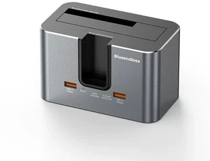 Multi-Protocol Dual-Bay Hard Drive Docking Station Supports M.2 NVMe/SATA & 2.5/3.5 SATA Drives, USB 3.2 10Gbps, Standalone Offline Clone Function Multi-Protocol Dual-Bay Hard Drive Docking Station Supports M.2 NVMe/SATA & 2.5/3.5 SATA Drives, USB 3.2 10Gbps, Standalone Offline Clone Function