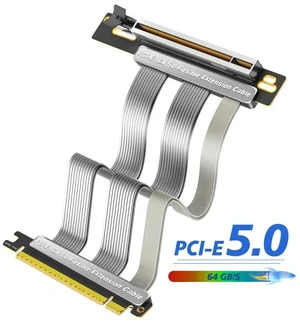 PCIe 5.0 Graphics Card Extension Cable PCIe 5.0 x16 Riser Cable, 90-Degree Right-Angle Vertical Mount, Lossless Signal Transmission, Compatible with RTX 5090 PCIe 5.0 Graphics Card Extension Cable PCIe 5.0 x16 Riser Cable, 90-Degree Right-Angle Vertical Mount, Lossless Signal Transmission, Compatible with RTX 5090
