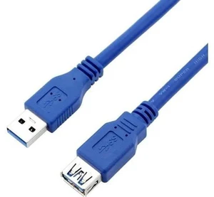 USB Extension Cable,USB 3.0 Extension Cable/USB 3 A-Male to A-Female Cable in Blue, 3.3 ft. USB Extension Cable,USB 3.0 Extension Cable/USB 3 A-Male to A-Female Cable in Blue, 3.3 ft.