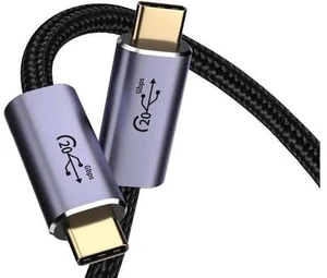 USB C to USB C 3.2 20Gbps Cable, USB C 3.2 Gen 2×2 Cable for 8K@60Hz Video , PD 100W Fast Charging Compatible with MacBook Air Pro Yoga 4K 2K Type C Display Monitor - 6.6FT USB C to USB C 3.2 20Gbps Cable, USB C 3.2 Gen 2×2 Cable for 8K@60Hz Video , PD 100W Fast Charging Compatible with MacBook Air Pro Yoga 4K 2K Type C Display Monitor - 6.6FT