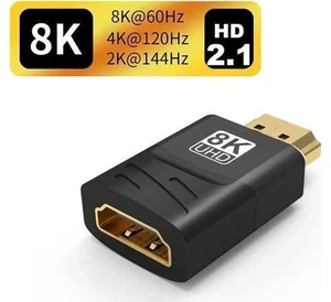 2-Pack HDMI 2.1 Male to Female Gender Changer Adapter, Supports 8K@60Hz, 4K@120Hz, HDR & eARC for HDTV, Laptops, PS4, PS5, Xbox Consoles 2-Pack HDMI 2.1 Male to Female Gender Changer Adapter, Supports 8K@60Hz, 4K@120Hz, HDR & eARC for HDTV, Laptops, PS4, PS5, Xbox Consoles