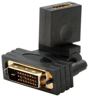 180°&360° Rotatable HDMI Female to DVI Male Adapter, Gold-Plated Bidirectional HDMI DVI Converter for TV Monitor Computer 180°&360° Rotatable HDMI Female to DVI Male Adapter, Gold-Plated Bidirectional HDMI DVI Converter for TV Monitor Computer