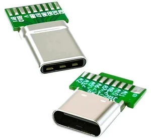 2 Pack USB C DIY Connector, USB 3.1 Type C PD 65W 18Pin Male & Female Solder Adapter with PCB Board for Port Repair Replacement 2 Pack USB C DIY Connector, USB 3.1 Type C PD 65W 18Pin Male & Female Solder Adapter with PCB Board for Port Repair Replacement