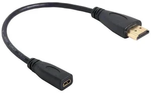 20cm Micro HDMI Female to HDMI Male Adapter Cable for Tablets & Smartphones 20cm Micro HDMI Female to HDMI Male Adapter Cable for Tablets & Smartphones