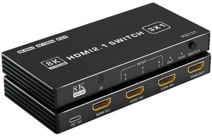 HDMI 2.1 Switch 3 in 1 Out, 8K@60Hz 4K@120Hz 48Gbps HDMI Switch Box, Supports HDCP2.3 HDR10 CEC Auto Switching, Compatible with PS5, Xbox Series X/S, Nintendo Switch, PC, DVD Player, HDTV Monitor HDMI 2.1 Switch 3 in 1 Out, 8K@60Hz 4K@120Hz 48Gbps HDMI Switch Box, Supports HDCP2.3 HDR10 CEC Auto Switching, Compatible with PS5, Xbox Series X/S, Nintendo Switch, PC, DVD Player, HDTV Monitor
