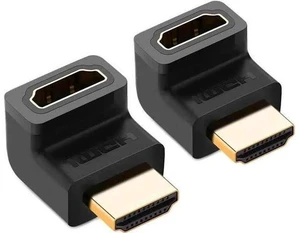 2-Pack 270° HDMI Right Angle Adapter Male to Female, Gold-Plated 4K Extender for TV Stick, Xbox, PS4, Switch 2-Pack 270° HDMI Right Angle Adapter Male to Female, Gold-Plated 4K Extender for TV Stick, Xbox, PS4, Switch