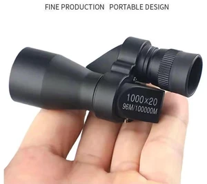Portable 1000X20 Monocular Telescope Angled High-Power HD Compact Pocket Scope for Kids & Outdoor, 70g Lightweight, Day & Night Use for Camping Birdwatching Travel Portable 1000X20 Monocular Telescope Angled High-Power HD Compact Pocket Scope for Kids & Outdoor, 70g Lightweight, Day & Night Use for Camping Birdwatching Travel