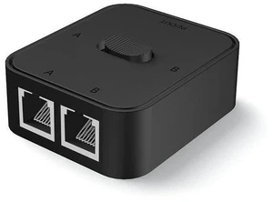 Gigabit Ethernet Network Switch RJ45 2 Port to 1 Port Manual Selector Box, Unpowered Network Sharing Switch Internal External Network Toggle Button Compatible with Cat5e Cat6 Cat7 Ethernet Cable Gigabit Ethernet Network Switch RJ45 2 Port to 1 Port Manual Selector Box, Unpowered Network Sharing Switch Internal External Network Toggle Button Compatible with Cat5e Cat6 Cat7 Ethernet Cable