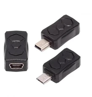 3 Pack Micro USB 2.0 to Mini USB 5Pin Adapter, Male to Female Converter Connector for Data Sync & Charging Extension 3 Pack Micro USB 2.0 to Mini USB 5Pin Adapter, Male to Female Converter Connector for Data Sync & Charging Extension