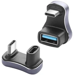 2 Pack 180 Degree U Shape USB C Adapter, USB A to C & USB C to C Elbow Connector 140W PD Charging 10/20Gbps Data Transfer Compatible with Laptop Phone Tablet 2 Pack 180 Degree U Shape USB C Adapter, USB A to C & USB C to C Elbow Connector 140W PD Charging 10/20Gbps Data Transfer Compatible with Laptop Phone Tablet