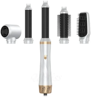 5-in-1 Hot Air Styler with Auto-Wrap Curler, Straightening Brush & Volumizing Blow Dryer Multi-Functional Negative Ion Hair Styling Set for All Hair Types 5-in-1 Hot Air Styler with Auto-Wrap Curler, Straightening Brush & Volumizing Blow Dryer Multi-Functional Negative Ion Hair Styling Set for All Hair Types