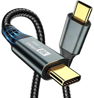 3.3FT USB-C to USB-C Video Cable | 8K@60Hz, 20Gbps Data, PD 100W Charging, Thunderbolt 3/4 Compatible for MacBook, iPhone 15/16, iPad Pro/Air 3.3FT USB-C to USB-C Video Cable | 8K@60Hz, 20Gbps Data, PD 100W Charging, Thunderbolt 3/4 Compatible for MacBook, iPhone 15/16, iPad Pro/Air