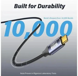 90 Degree Right Angle USB-C to USB-C Cable 1M/3.3FT, USB3.1 Gen2 10Gbps Data, 4K@60Hz Video & 100W PD Fast Charging Cord 90 Degree Right Angle USB-C to USB-C Cable 1M/3.3FT, USB3.1 Gen2 10Gbps Data, 4K@60Hz Video & 100W PD Fast Charging Cord