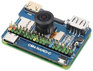 Nano Base Board (C) for Raspberry Pi Compute Module 4 Lite/eMMC,Same Size As The CM4,Onboard 8MP Camera,with Raspberry Pi 40PIN GPIO Interface,USB 2.0 Type A,MIPI DSI Port Nano Base Board (C) for Raspberry Pi Compute Module 4 Lite/eMMC,Same Size As The CM4,Onboard 8MP Camera,with Raspberry Pi 40PIN GPIO Interface,USB 2.0 Type A,MIPI DSI Port