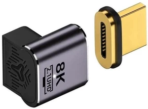 Magnetic HDMI 2.1 90 Degree Down Angle Male to Female Adapter, 48Gbps High Speed 8K@60Hz 4K@120Hz Gold-Plated HDMI Gender Changer for Gaming Monitor HDTV PC Magnetic HDMI 2.1 90 Degree Down Angle Male to Female Adapter, 48Gbps High Speed 8K@60Hz 4K@120Hz Gold-Plated HDMI Gender Changer for Gaming Monitor HDTV PC