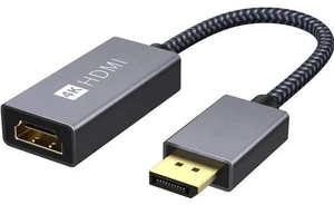 Grey Active DisplayPort to HDMI Adapter, Unidirectional 4K@60Hz DP to HDMI Converter Updated New Version, Compatible with HP, ThinkPad, AMD Graphics & Desktops Grey Active DisplayPort to HDMI Adapter, Unidirectional 4K@60Hz DP to HDMI Converter Updated New Version, Compatible with HP, ThinkPad, AMD Graphics & Desktops