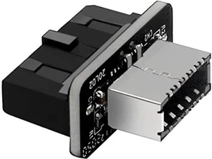Vertical Type-E Key-A to USB3.0 20Pin Mainboard Header Adapter, Internal Front Panel USB-C Port Converter Vertical Type-E Key-A to USB3.0 20Pin Mainboard Header Adapter, Internal Front Panel USB-C Port Converter