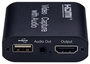 HDMI Video Capture Card with Loop-Out USB 2.0 1080P HD Recorder, Driver-Free HDMI Capture Adapter with Pass-Through and Audio HDMI Video Capture Card with Loop-Out USB 2.0 1080P HD Recorder, Driver-Free HDMI Capture Adapter with Pass-Through and Audio
