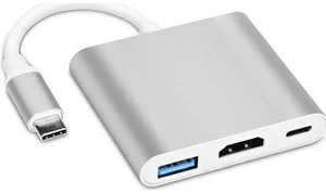 Thunderbolt 3 USB-C Multiport Adapter, USB 3.1 Gen 1 Type-C to 4K HDMI Video Converter with USB 3.0 Hub & PD Fast Charging Port, Large Screen Projection Dock Compatible with MacBook Pro & MacBook Air Thunderbolt 3 USB-C Multiport Adapter, USB 3.1 Gen 1 Type-C to 4K HDMI Video Converter with USB 3.0 Hub & PD Fast Charging Port, Large Screen Projection Dock Compatible with MacBook Pro & MacBook Air