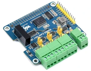 2-Channel RS485 and 1-Channel CAN Expansion Board Isolated RS485 CAN HAT (B) for Raspberry Pi 4B/3B+/3B/2B/B+/A+/Zero W/Zero WH,Multiple Protection Circuits,SPI Communication 2-Channel RS485 and 1-Channel CAN Expansion Board Isolated RS485 CAN HAT (B) for Raspberry Pi 4B/3B+/3B/2B/B+/A+/Zero W/Zero WH,Multiple Protection Circuits,SPI Communication