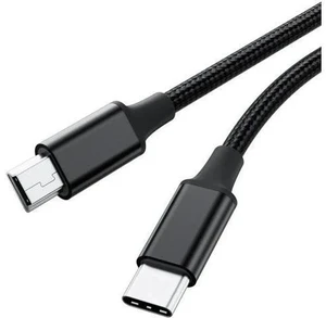 5FT Braided USB-C to Mini USB Cable, 480Mbps OTG Charging Cord for Camera, PS3 Controller, Dash Cam, Ti-84 Plus 5FT Braided USB-C to Mini USB Cable, 480Mbps OTG Charging Cord for Camera, PS3 Controller, Dash Cam, Ti-84 Plus