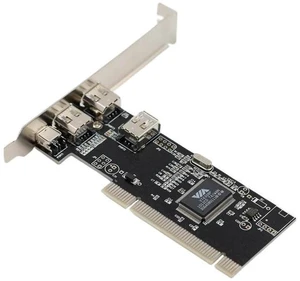 PCI 1394 4-Port Digital Video Capture Card FireWire IEEE 1394a Adapter, DV Camera Capture Card, Video Compression / Capture, Driver-Free, VIA Chipset PCI 1394 4-Port Digital Video Capture Card FireWire IEEE 1394a Adapter, DV Camera Capture Card, Video Compression / Capture, Driver-Free, VIA Chipset