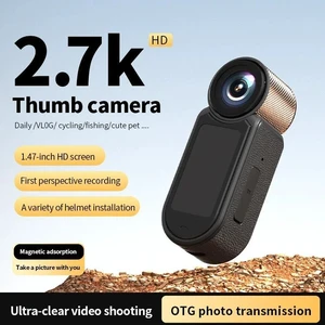 2.7K HD Thumb Action Camera Wearable Mini Camera for Outdoor Cycling, Motorcycle Riding, and Hands-Free Recording 2.7K HD Thumb Action Camera Wearable Mini Camera for Outdoor Cycling, Motorcycle Riding, and Hands-Free Recording
