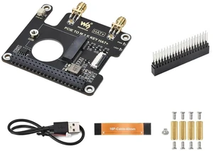 PCIe to M.2 E Key HAT Compatible with Raspberry Pi 5,Compatible with NGFF (M.2 E Key) Wireless NIC,Suitable for A/E Key and E Key,USB Bluetooth Connection PCIe to M.2 E Key HAT Compatible with Raspberry Pi 5,Compatible with NGFF (M.2 E Key) Wireless NIC,Suitable for A/E Key and E Key,USB Bluetooth Connection