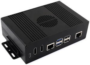 Multi-Functional All-in-one Mini-Computer Kit Designed for Raspberry Pi 5,Aluminum Alloy Case+Pi5 HDMI and Type-C Adapter+PCIe to Gigabit ETH Adapter Multi-Functional All-in-one Mini-Computer Kit Designed for Raspberry Pi 5,Aluminum Alloy Case+Pi5 HDMI and Type-C Adapter+PCIe to Gigabit ETH Adapter