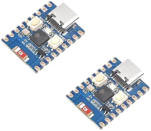 2 PCS ESP32-C3 Mini Development Board with 2.4GHz Wi-Fi,Bluetooth 5 Support,Based on ESP32-C3FN4 Single-core Processor,160MHz Running Frequency, USB Type-C Port 2 PCS ESP32-C3 Mini Development Board with 2.4GHz Wi-Fi,Bluetooth 5 Support,Based on ESP32-C3FN4 Single-core Processor,160MHz Running Frequency, USB Type-C Port