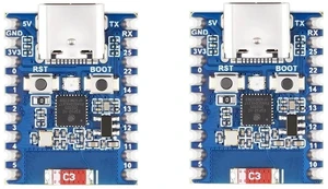 2Pack ESP32-H2 Mini Development Board Based on ESP32-H2FH4S chip,RISC-V 32-bit Single-core Processor,Supports BLE/Zigbee/Thread Wireless Communication,4MB Flash 2Pack ESP32-H2 Mini Development Board Based on ESP32-H2FH4S chip,RISC-V 32-bit Single-core Processor,Supports BLE/Zigbee/Thread Wireless Communication,4MB Flash