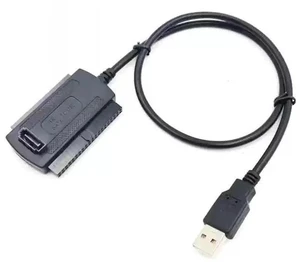 USB 2.0 to IDE/SATA 3-in-1 Adapter Cable Plug-and-Play Hard Drive Converter for 2.5" / 3.5" SATA & IDE Drives, External Storage Adapter for PC/Laptop USB 2.0 to IDE/SATA 3-in-1 Adapter Cable Plug-and-Play Hard Drive Converter for 2.5" / 3.5" SATA & IDE Drives, External Storage Adapter for PC/Laptop
