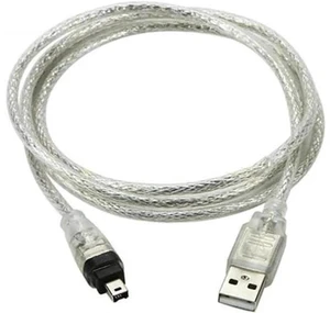USB 2.0 A Male to IEEE1394 4Pin Male iLink Firewire Adapter Cable, Mini DV Cord for SONY DCR-TRV75E & Legacy Camcorder Video Capture USB 2.0 A Male to IEEE1394 4Pin Male iLink Firewire Adapter Cable, Mini DV Cord for SONY DCR-TRV75E & Legacy Camcorder Video Capture