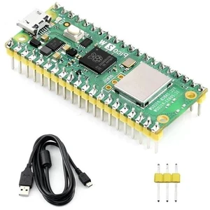 Pre-Soldered Raspberry Pi Pico 2 W Microcontroller Board with Header,Supports WiFi 4 Wireless and Bluetooth 5.2,Based On RP2350 Dual-Core Processor Pre-Soldered Raspberry Pi Pico 2 W Microcontroller Board with Header,Supports WiFi 4 Wireless and Bluetooth 5.2,Based On RP2350 Dual-Core Processor
