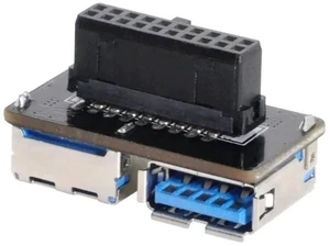 Flat PCBA Dual USB 3.0 A Female to 19/20 Pin Motherboard Header Adapter Flat PCBA Dual USB 3.0 A Female to 19/20 Pin Motherboard Header Adapter