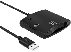 USB Smart Card Reader Supports CAC / Bank / ATM / Tax / IC / SIM / ID Cards, Plug-and-Play for Windows, Mac, Linux USB Smart Card Reader Supports CAC / Bank / ATM / Tax / IC / SIM / ID Cards, Plug-and-Play for Windows, Mac, Linux