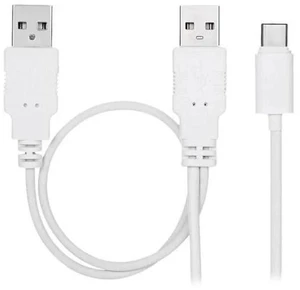 USB3.1 Type-C to Dual USB-A Male Y Splitter Cable | Extra Power Supplement for External Hard Drive & Smartphones USB3.1 Type-C to Dual USB-A Male Y Splitter Cable | Extra Power Supplement for External Hard Drive & Smartphones