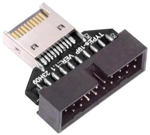 USB 3.0 20Pin Header to USB 3.1 Type-E IDC Socket Adapter, Front Panel Converter for Desktop Motherboard USB 3.0 20Pin Header to USB 3.1 Type-E IDC Socket Adapter, Front Panel Converter for Desktop Motherboard